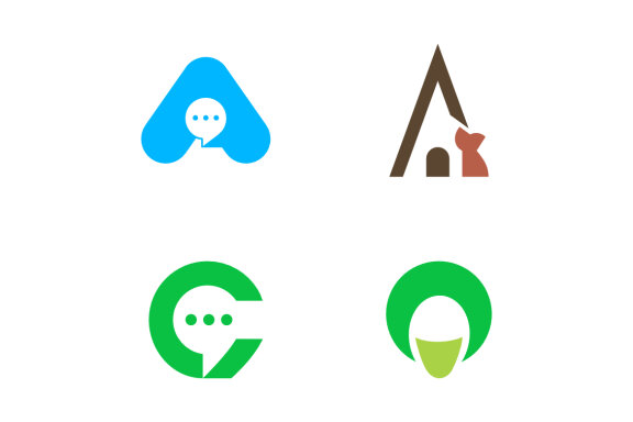 A chat animal and C - Free Logo Shapes