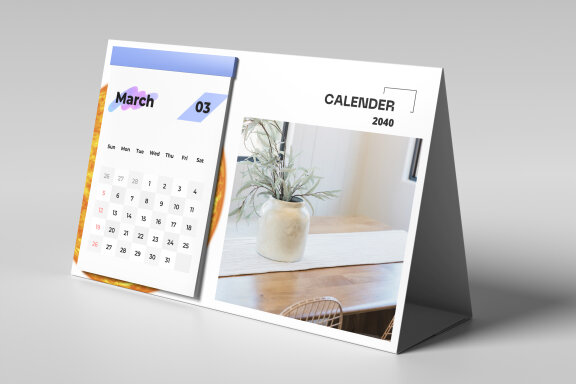 Desk Calendar - Free Mockup
