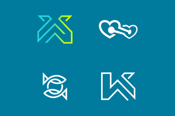 WS Fish cycle Two Love - Free Logo Shapes