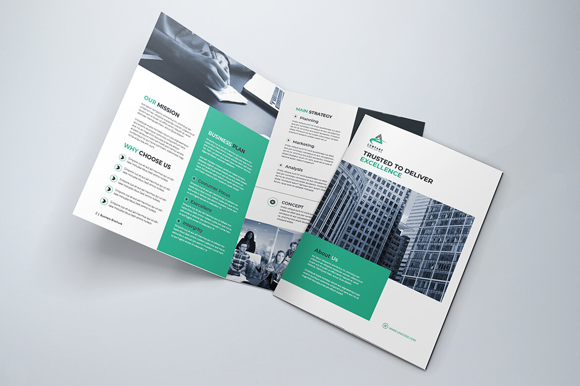 BiFold Brochure FREE Template - view 4