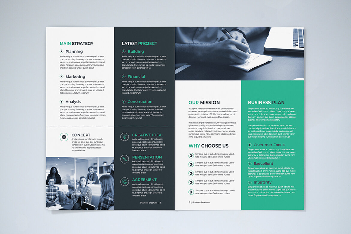 BiFold Brochure FREE Template - view 5