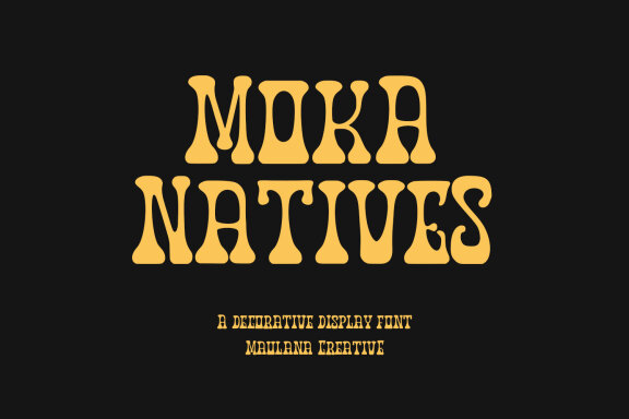 Moka Natives FREE Groovy Font