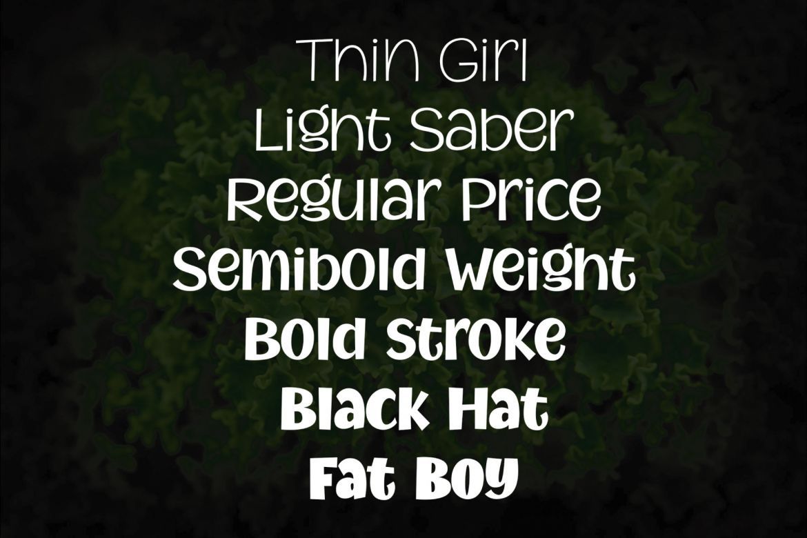 Mythical Garden Font Family - view 3