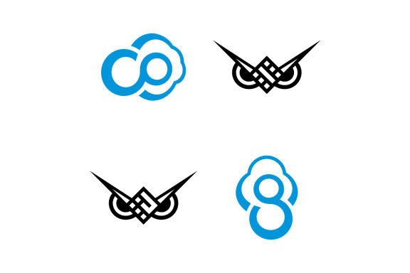 I J owl CO cloud and 8 cloud - Free Logo Shapes