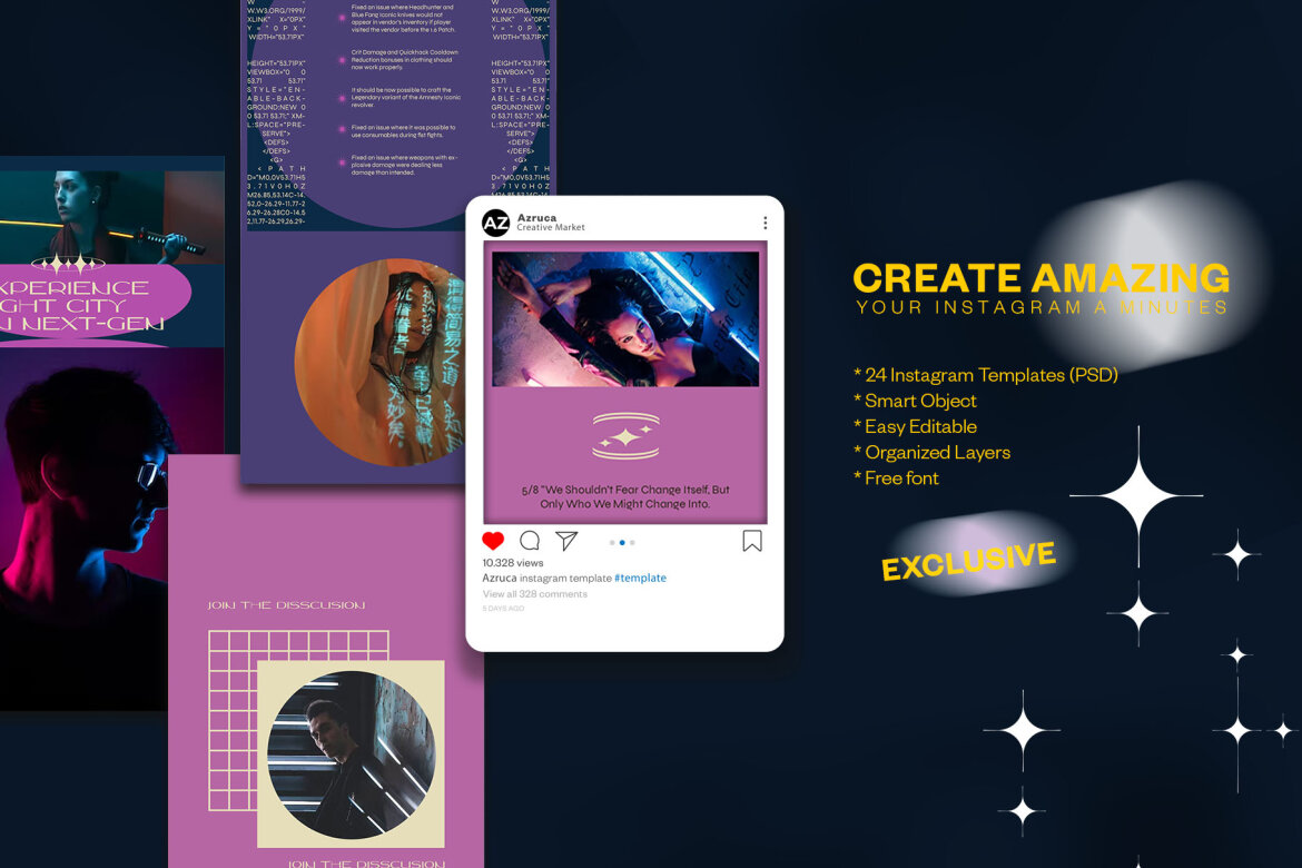 Bnxurban3 Instagram FREE Templates | PSD - view 4