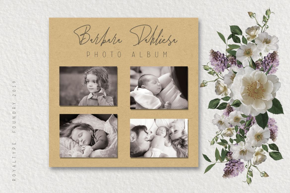 Forsythia Garden Signature Typeface alternate