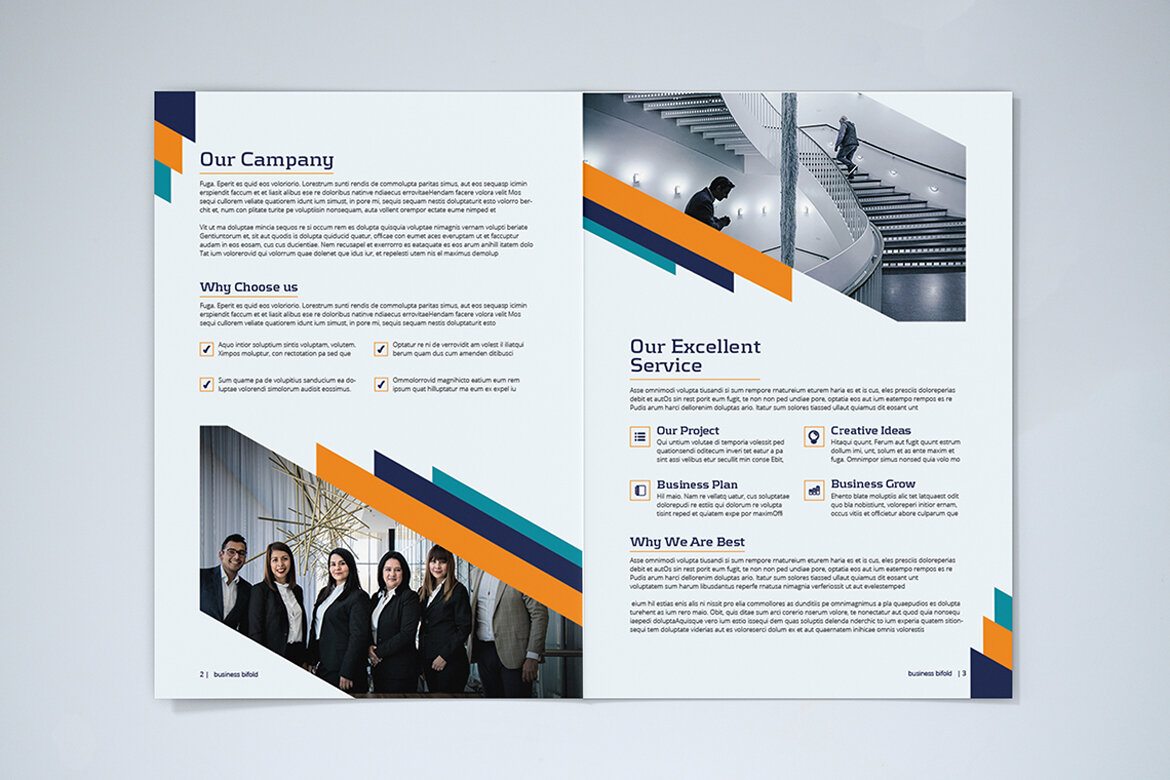 BiFold Business Brochure FREE Template - view 5