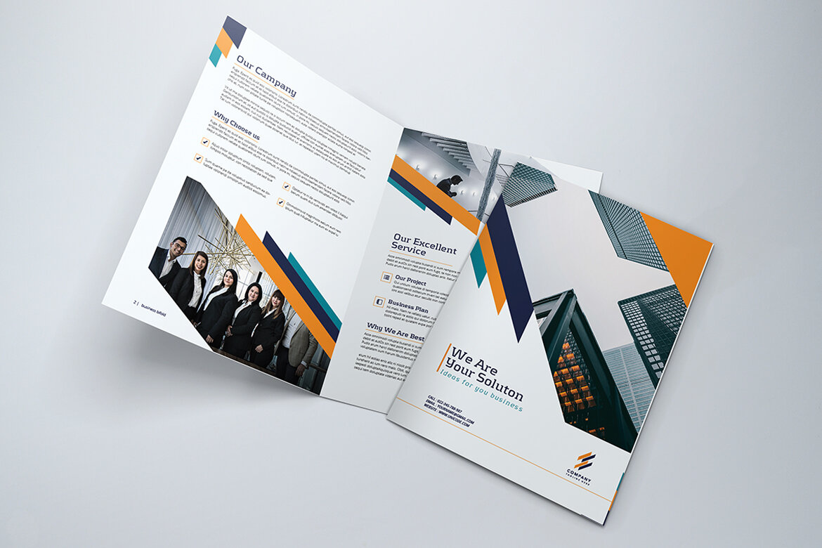 BiFold Business Brochure FREE Template - view 3