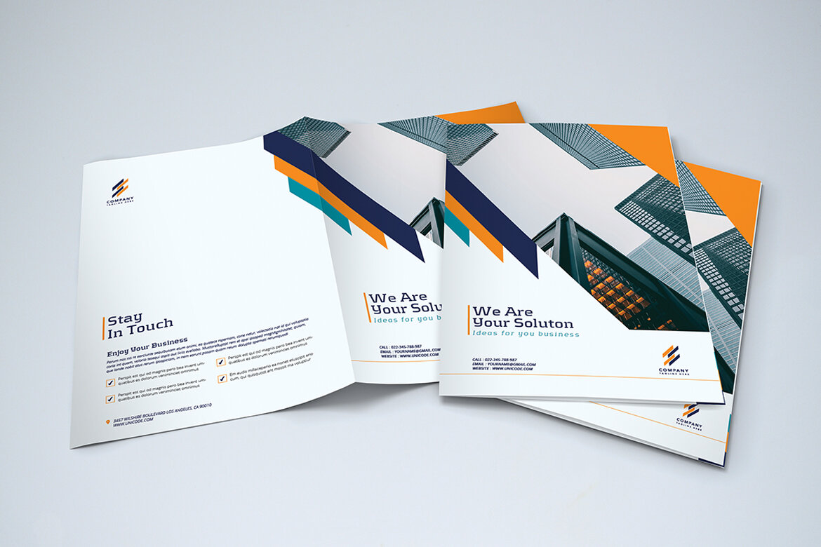 BiFold Business Brochure FREE Template alternate
