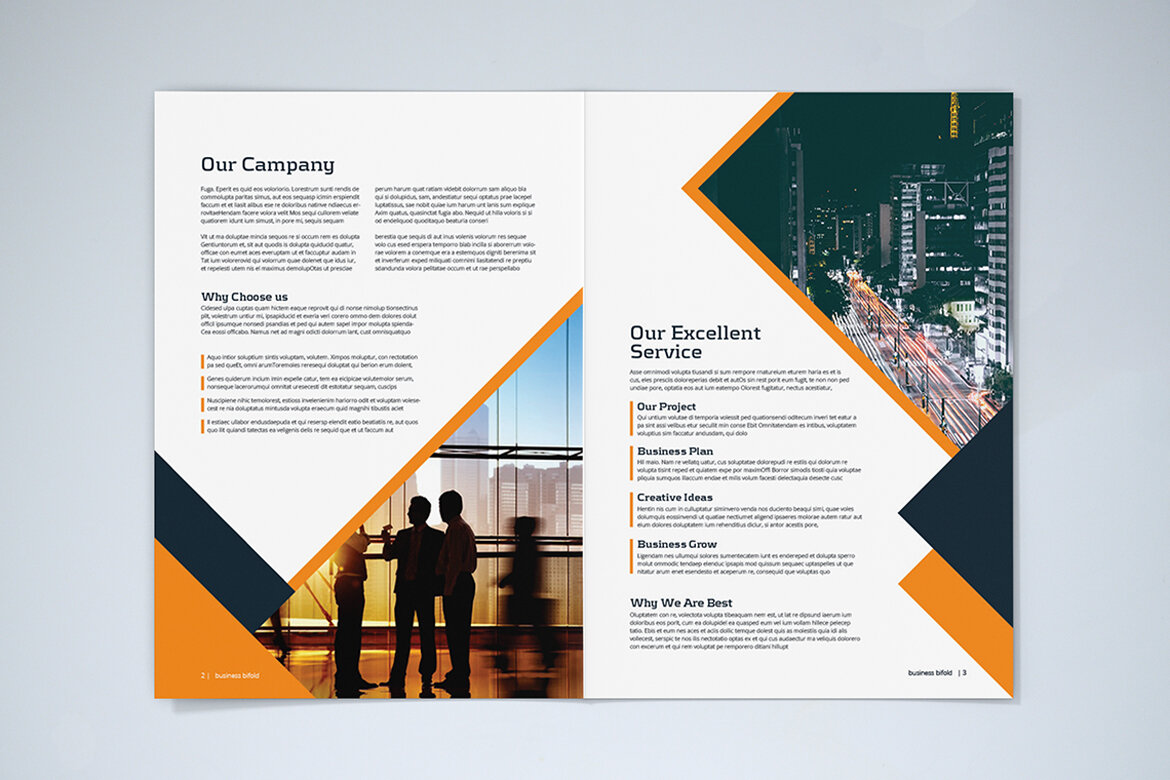 BiFold Modern Business Brochure FREE Template - view 5