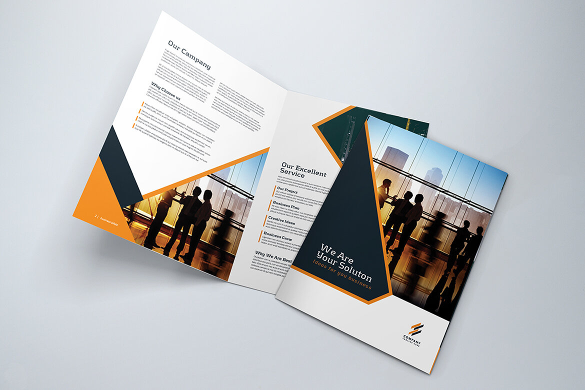BiFold Modern Business Brochure FREE Template - view 3
