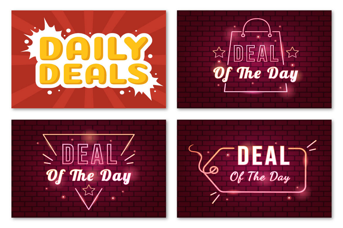 17 Daily Deals of The Day FREE Illustrations - view 4