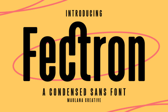Fectron Condensed Sans FREE Font