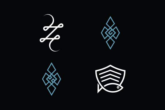 Fish security G H cloverleaf 2 Z mngr - Free Logo Shapes