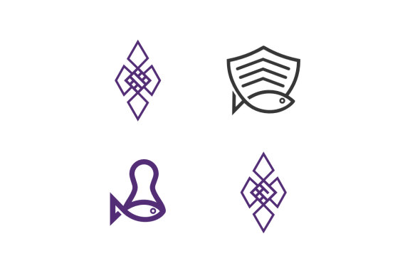 I J cloverleaf baby dot fish protection - Free Logo Shapes