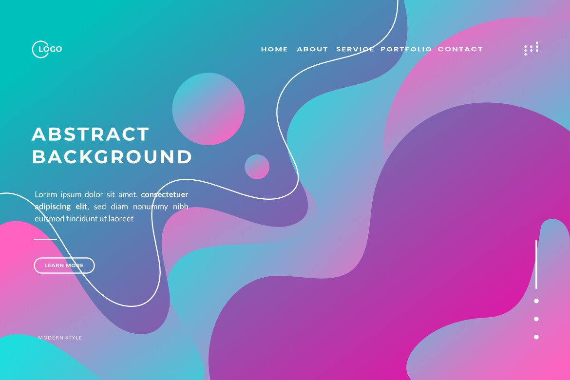 Abstract Fluid Gradient Wave - Free Backgrounds - view 6