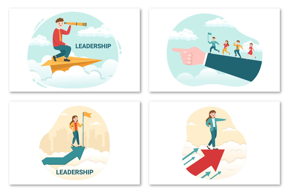 12 Business Leadership - FREE Illustrations - view 3