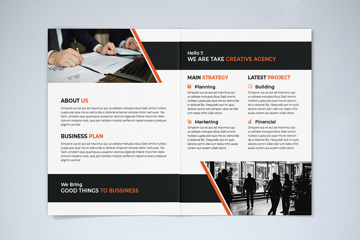 BiFold Business Brochure FREE Template - view 5