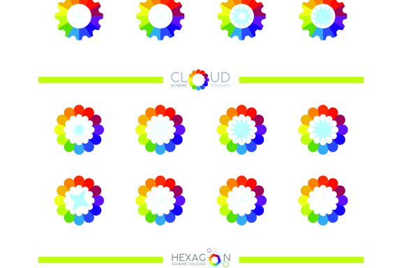 Colorful Circle scheme - Free Logo Shapes