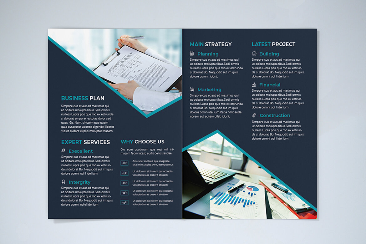 BiFold Business Brochure FREE Template - view 5