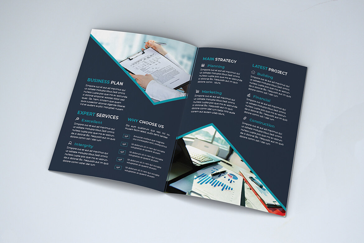 BiFold Business Brochure FREE Template - view 4