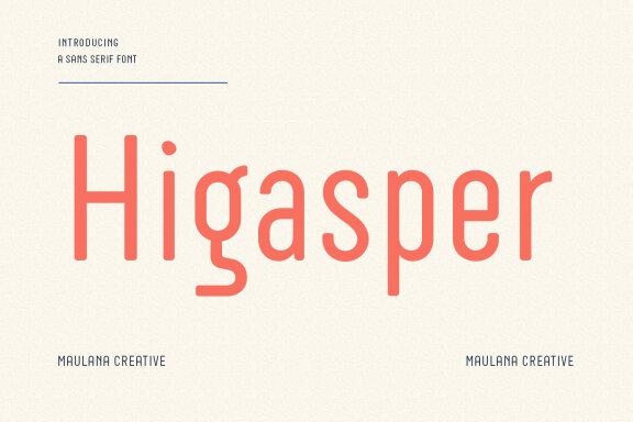 Higasper Clean Sans FREE Font