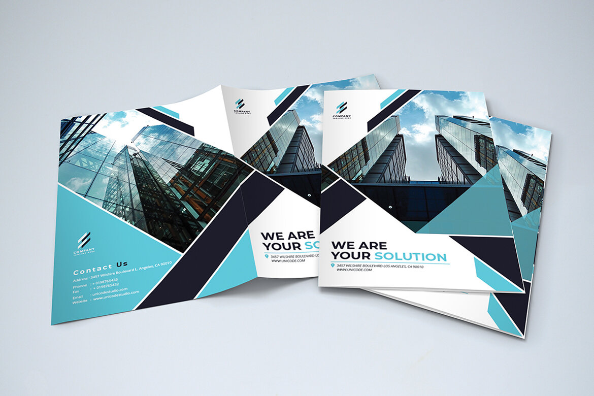 BiFold Business FREE Brochure Template alternate