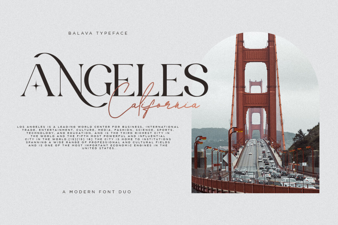 Balava | FREE Demo Duo Font - view 3