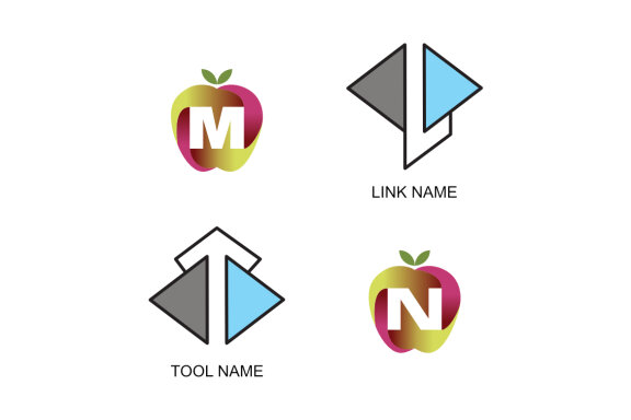 M N Apple L T - Free Logo Shapes