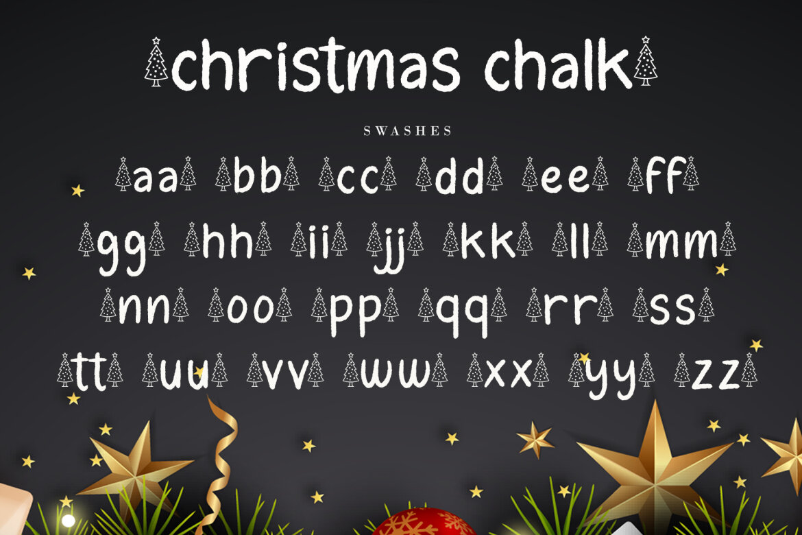 Christmas Chalk FREE Font alt