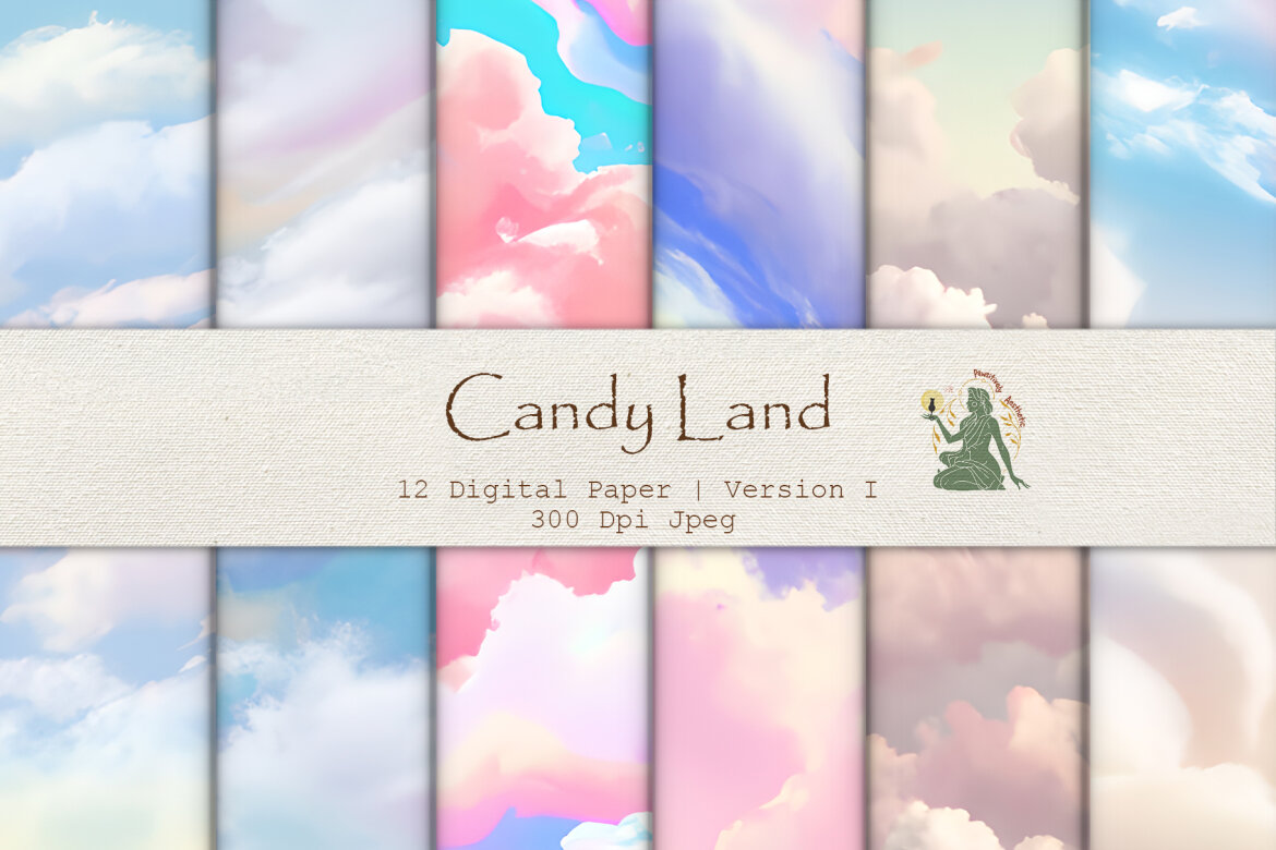 Candy Land FREE Digital Paper - view 4