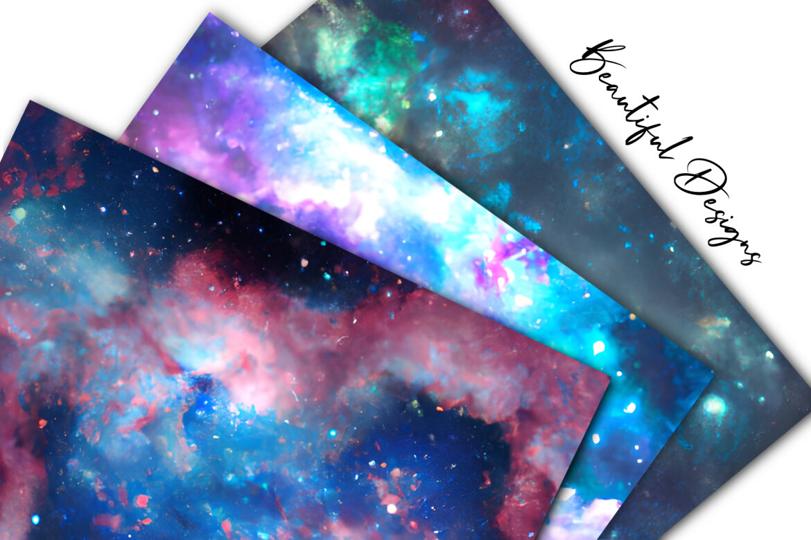 Watercolor Dreamy Fantasy FREE Digital Paper - view 4