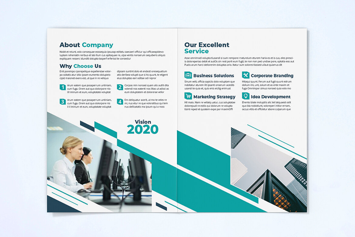 BiFold Business Brochure FREE Template - view 5
