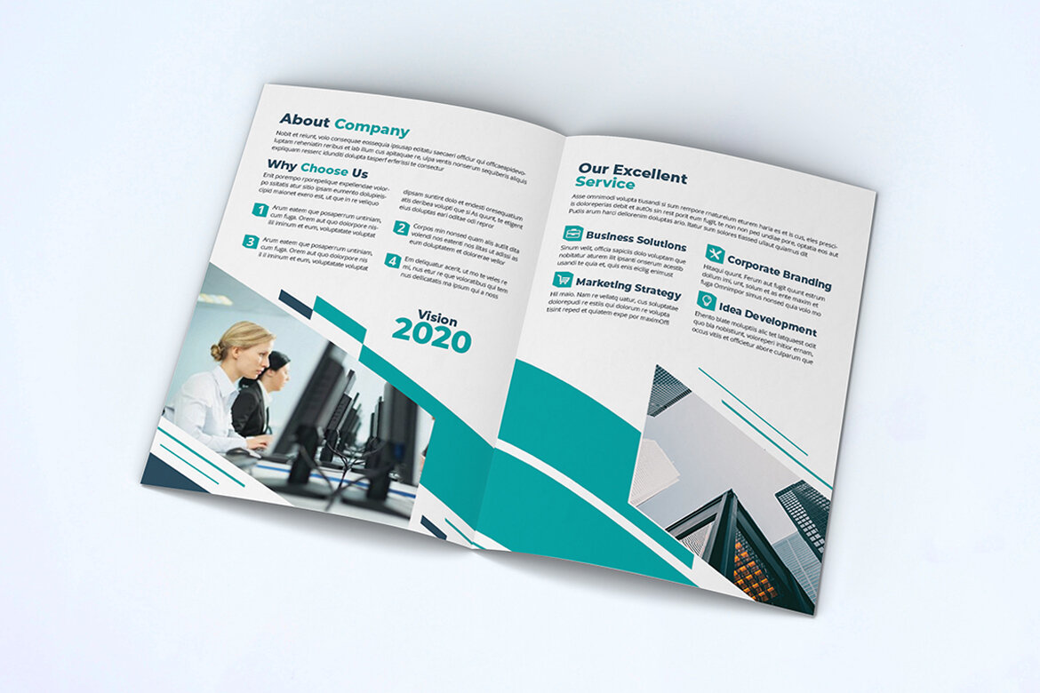 BiFold Business Brochure FREE Template - view 4