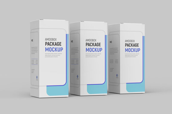 Isolated rectangle box - Free mockup
