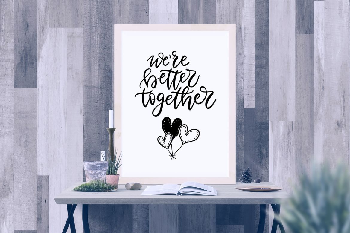 You + Me: hand drawn design kit - view 5