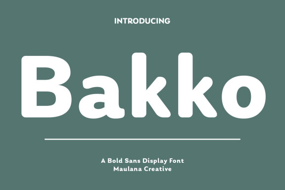 Bakko Sans FREE Font