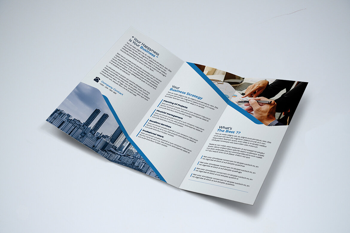 TriFold Business Brochure FREE Template - view 5
