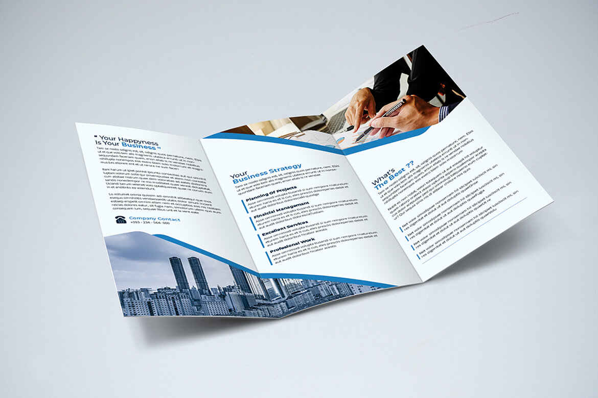 TriFold Business Brochure FREE Template - view 7