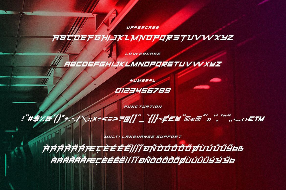 Hermes Futuristic Font - view 5