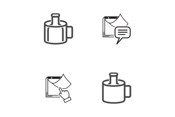 calendar object bottle cup - Free Icons