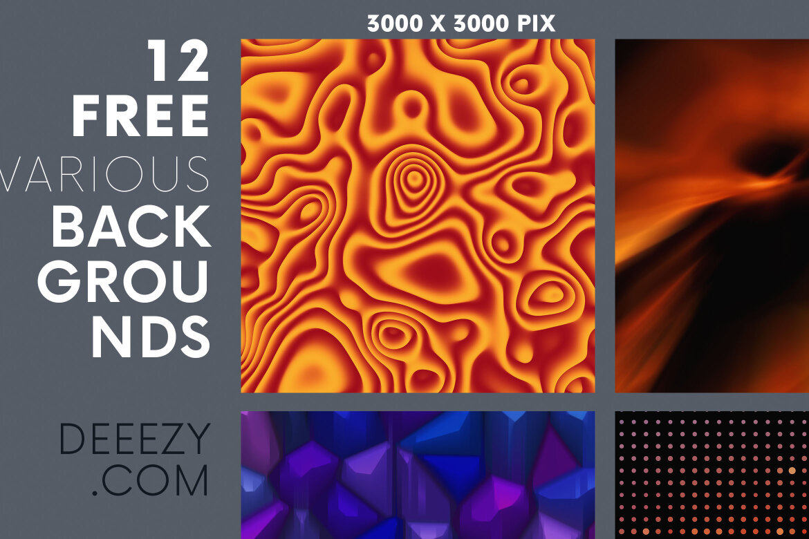 12 FREE Creative Backgrounds - view 4