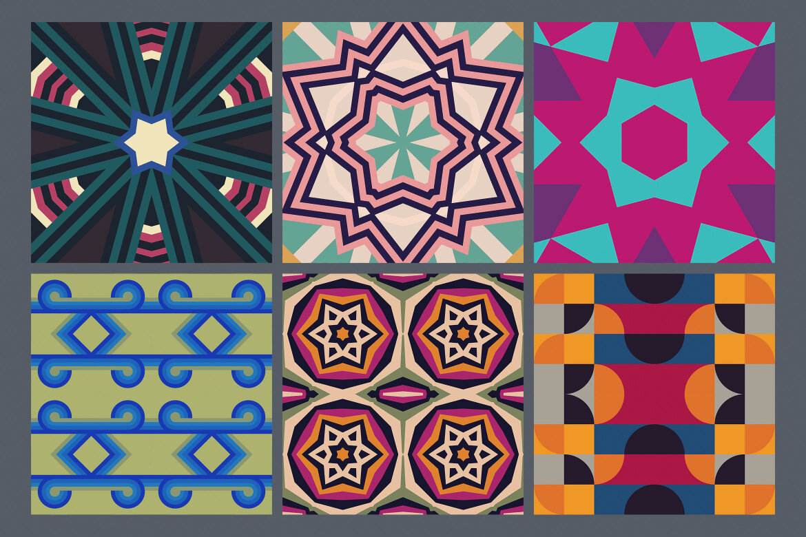 12 FREE Geometric Patterns - view 3