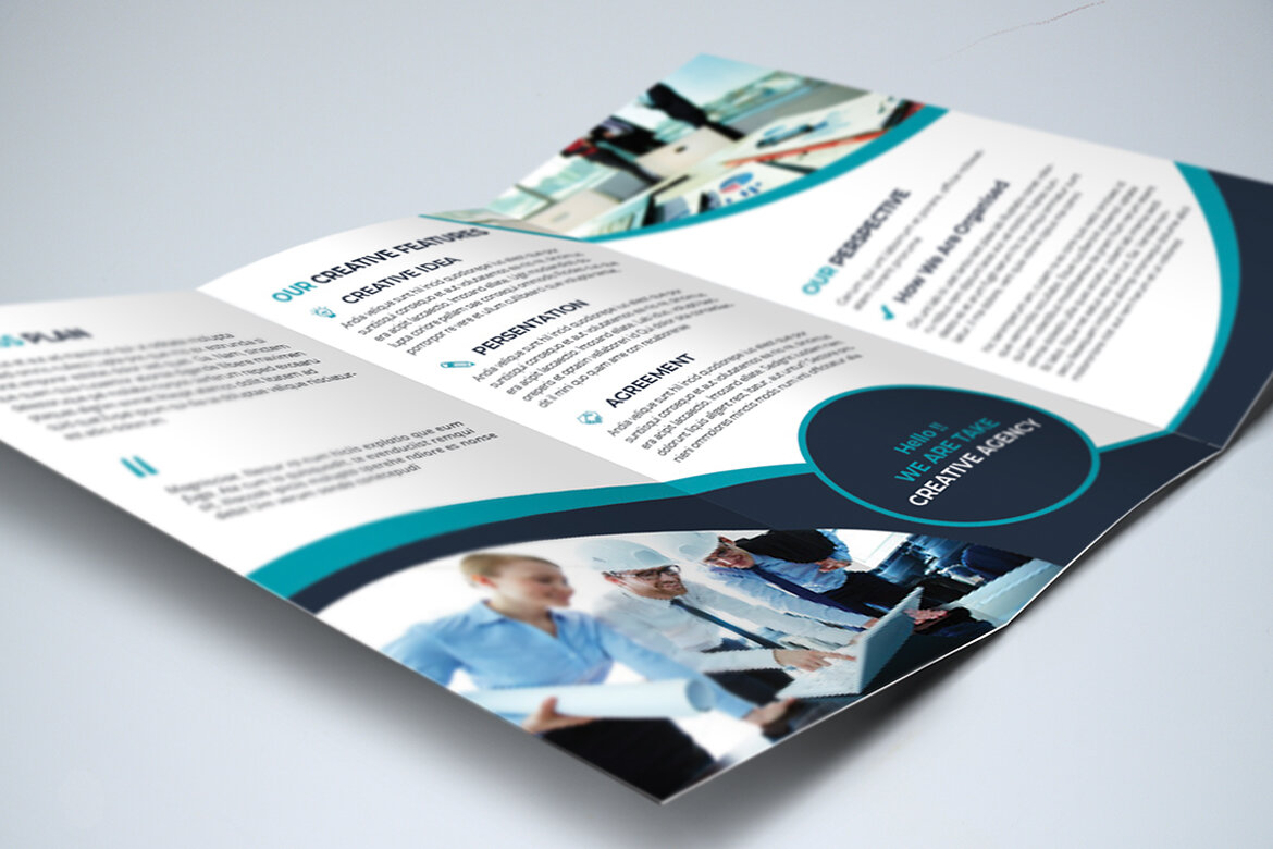 TriFold Business Brochure FREE Template - view 6