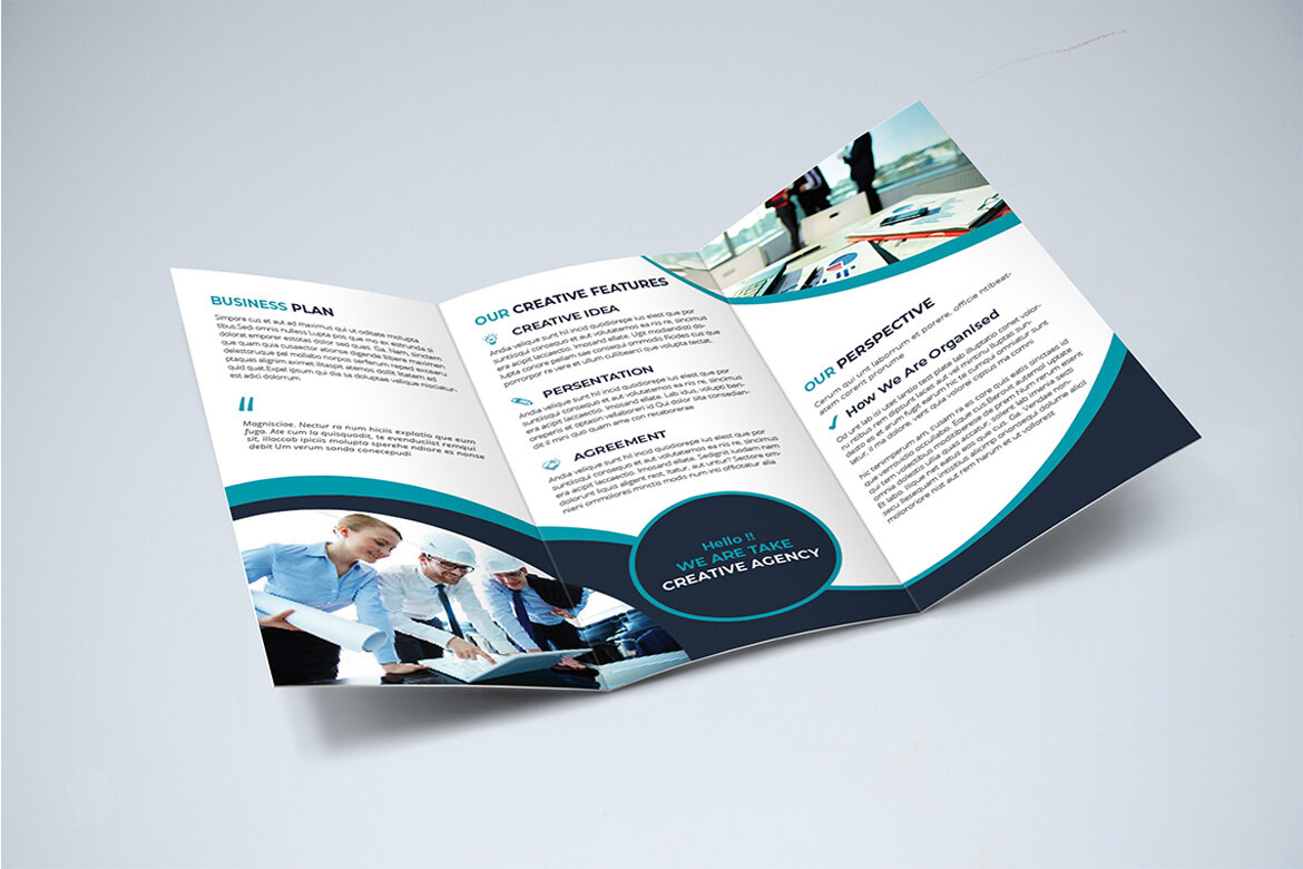 TriFold Business Brochure FREE Template - view 7