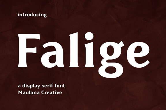 Falige Serif FREE Font