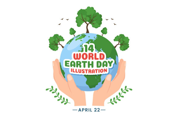 14 Happy Earth Day FREE Illustration