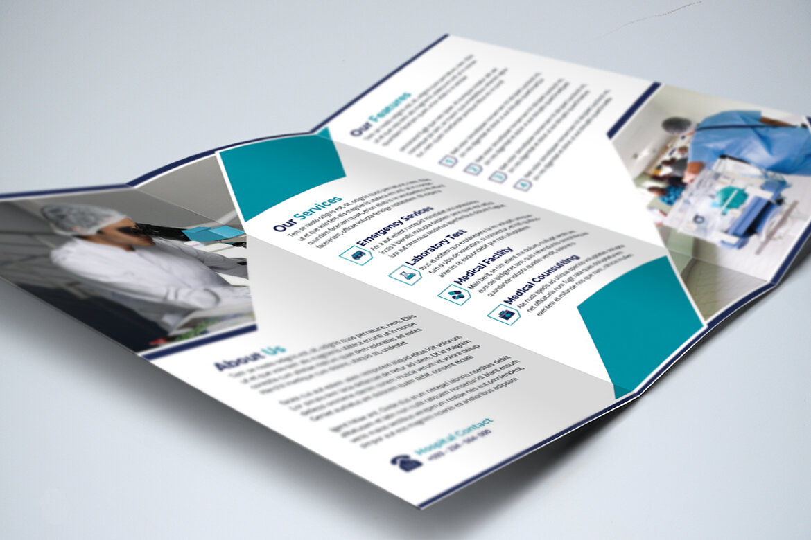 TriFold Medical FREE Brochure Template - view 6