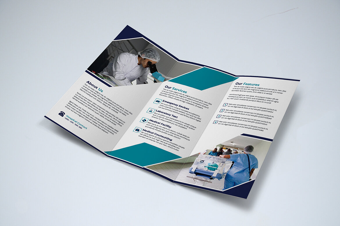 TriFold Medical FREE Brochure Template - view 5
