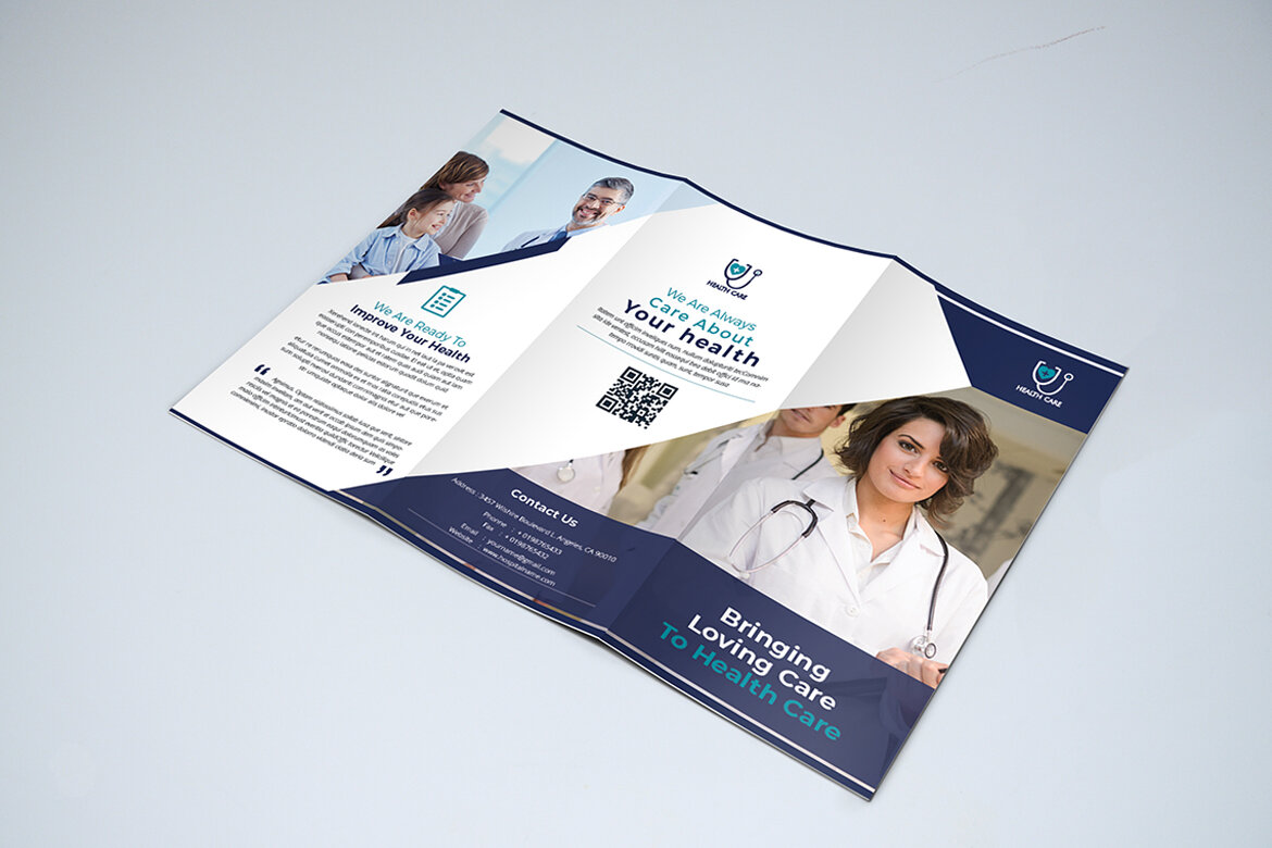 TriFold Medical FREE Brochure Template - view 3